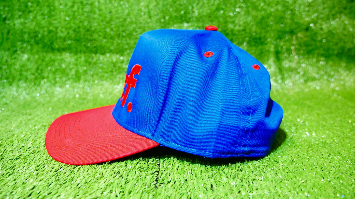 Bold Alief Snapback - Blue Hat/Red/Red Visor