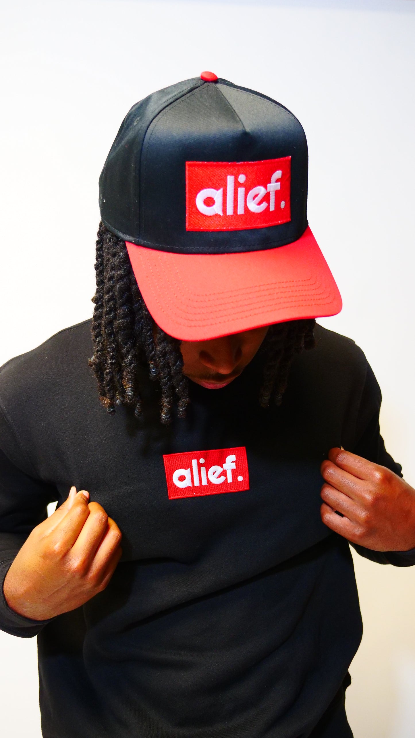 Alief You Weren’t There (Crewneck)- Black/Red Box