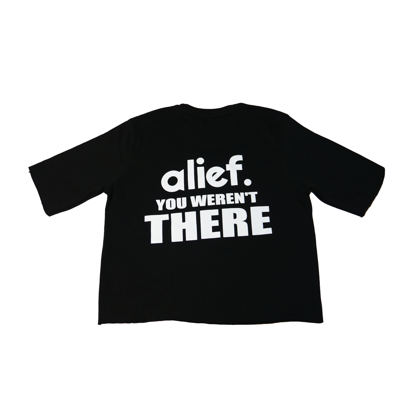 Alief Red Box Cropped Crewneck - Black