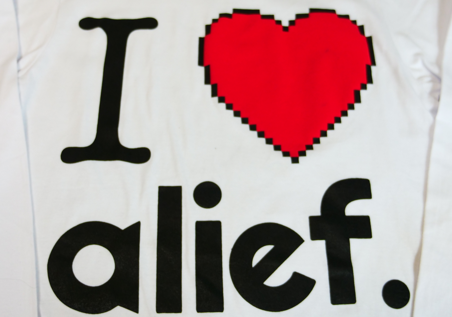 I love alief Tee - White (Long Sleeve)