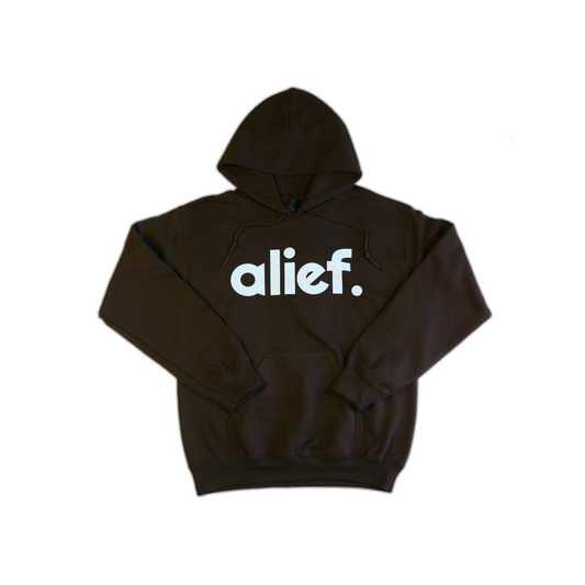 Bold Alief Hoodie -  Brown/White