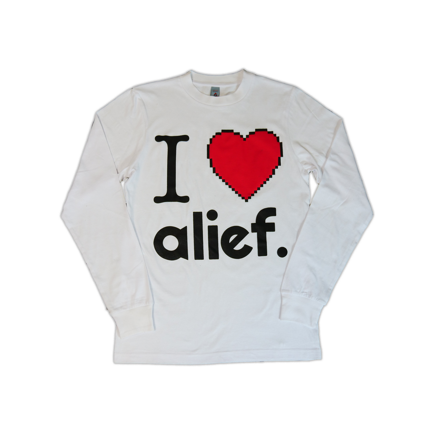 I love alief Tee - White (Long Sleeve)