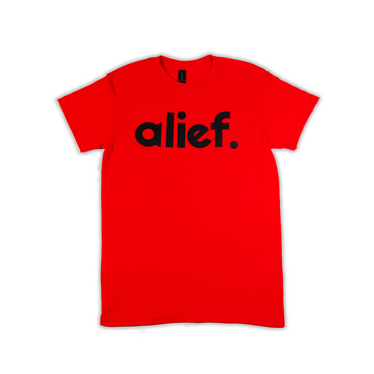 Bold Alief Tee - Red/ Black