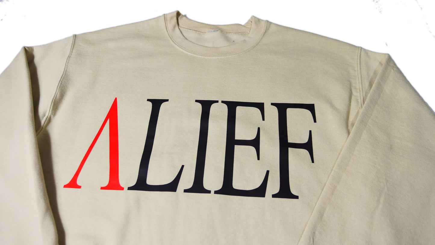 Luxury Alief Crewneck - Tan