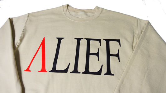 Luxury Alief Crewneck - Tan