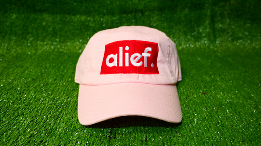 Alief Red Box Dad Hat - Pink