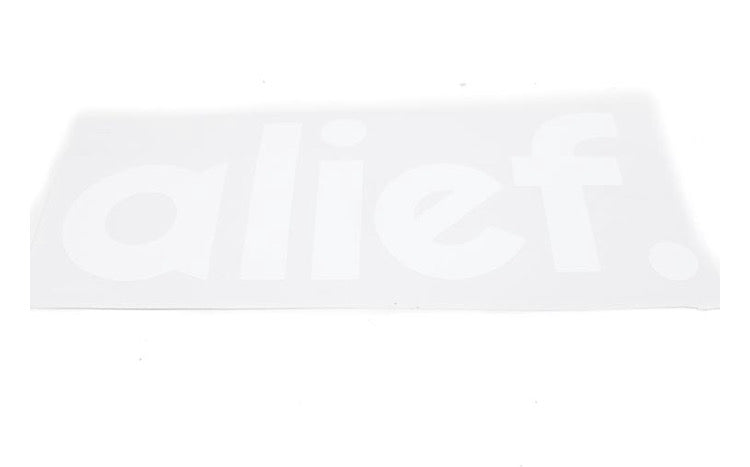 Alief Car Decal Sticker - White
