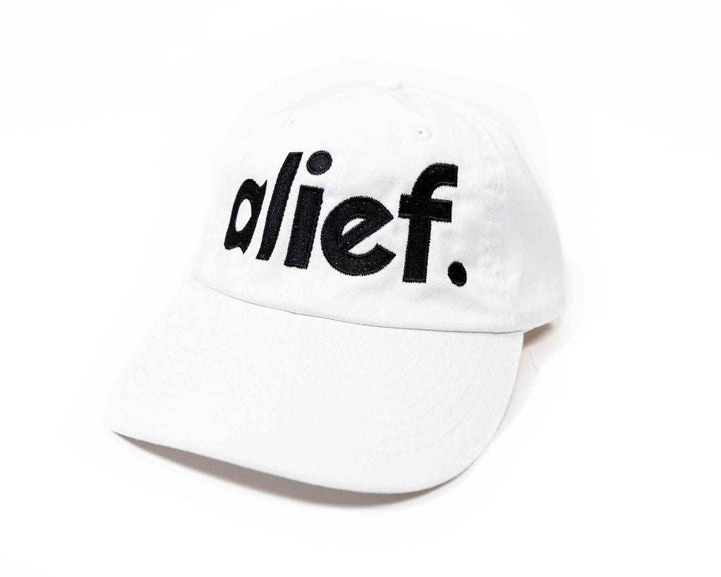 Bold Alief Dad Hat - White/Black