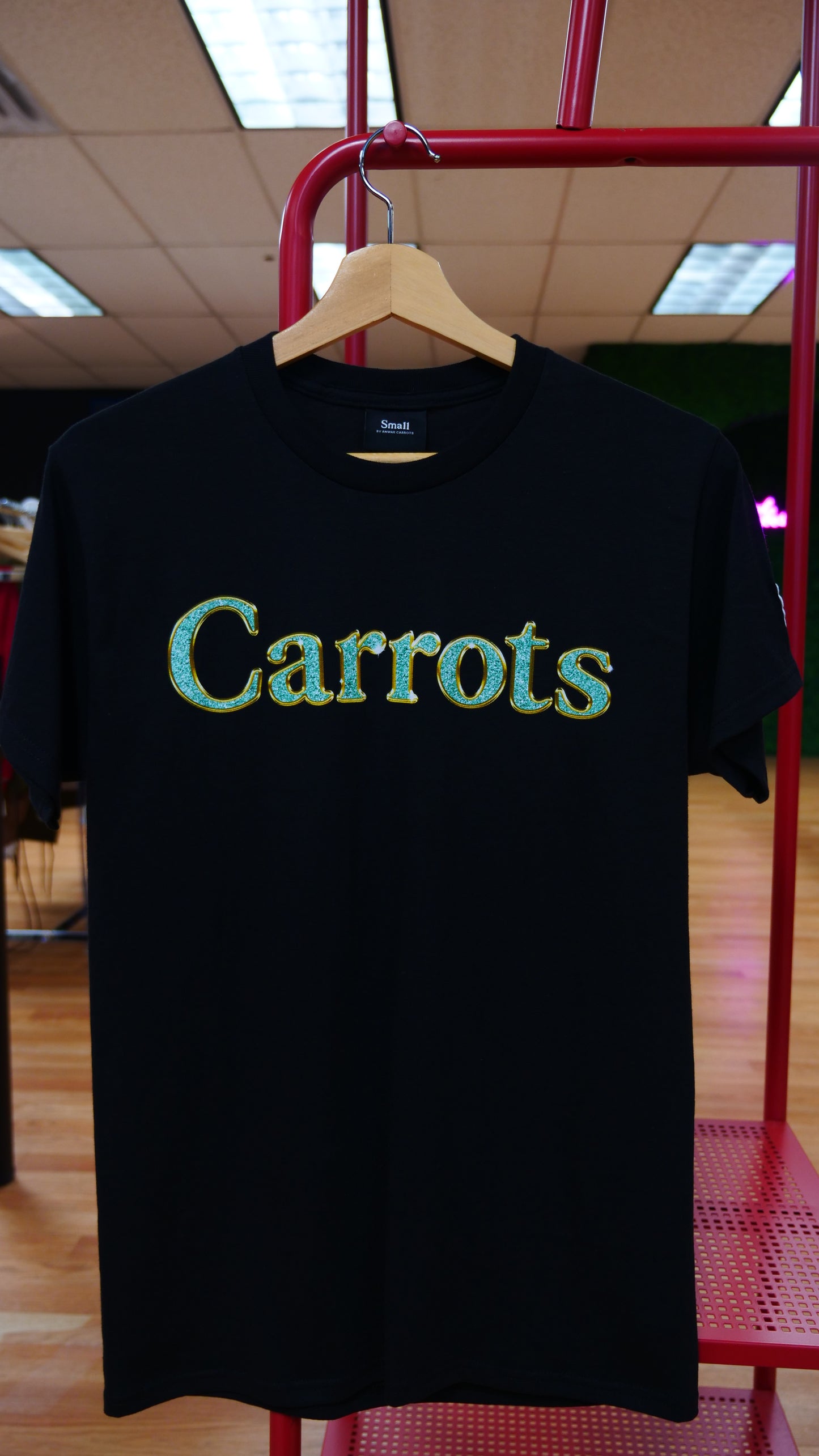 Carrots (VVS T Shirt) Black and Teal