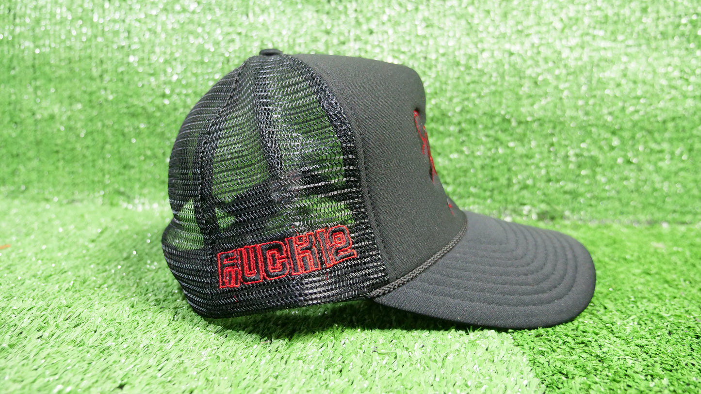 WMD F12 Trucker - Black/Red