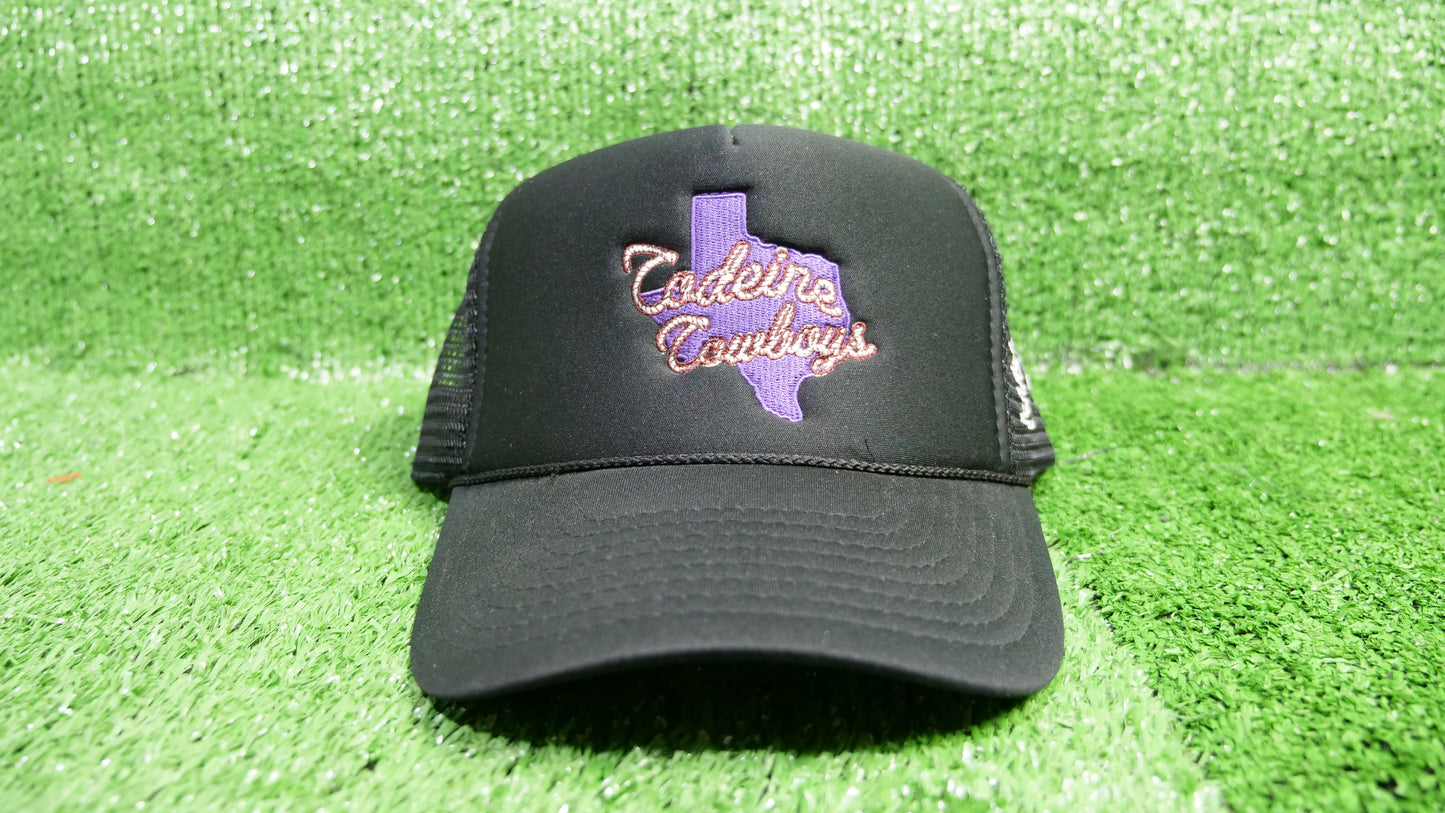 Codeine Cowboys Trucker - Black