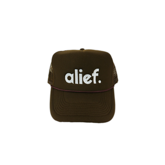 Bold Alief Trucker Hat - Brown