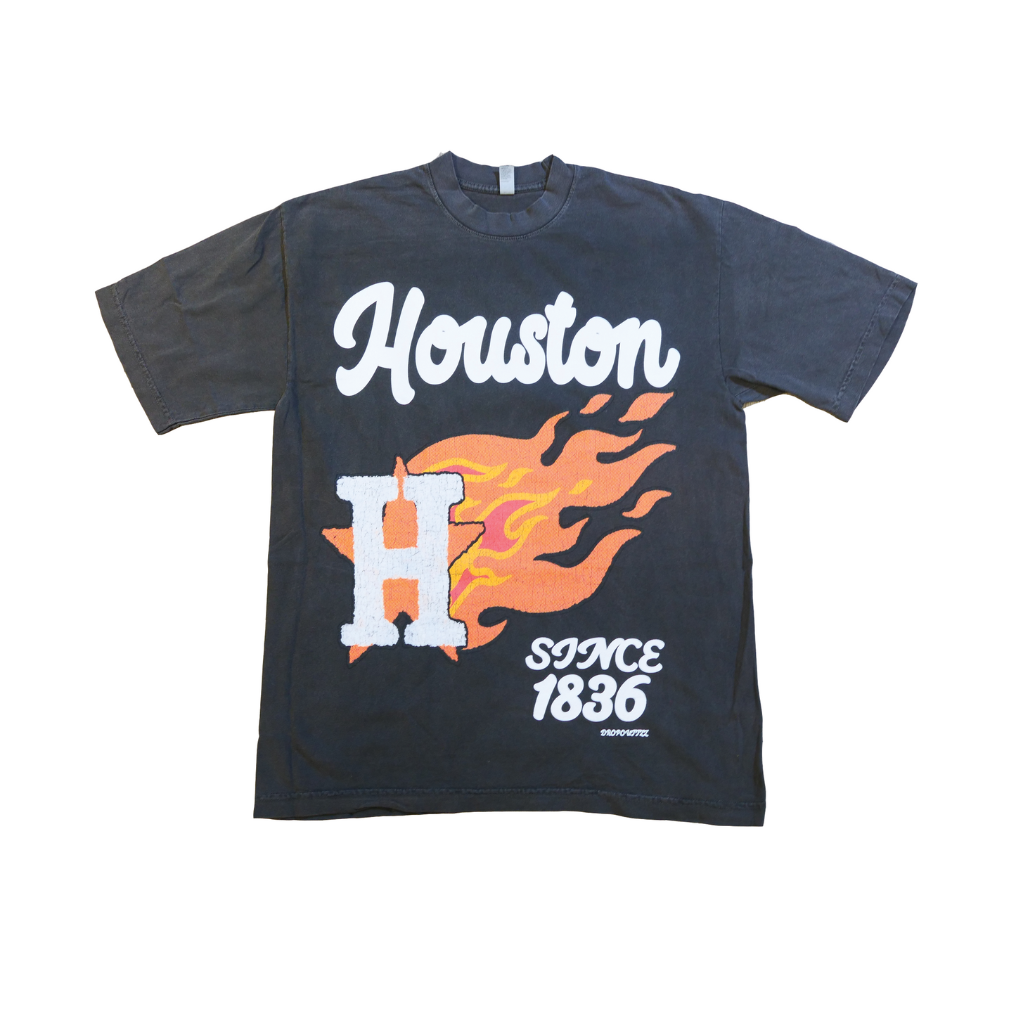 H-Town Astros T-Shirts - Smoke Gray/ White