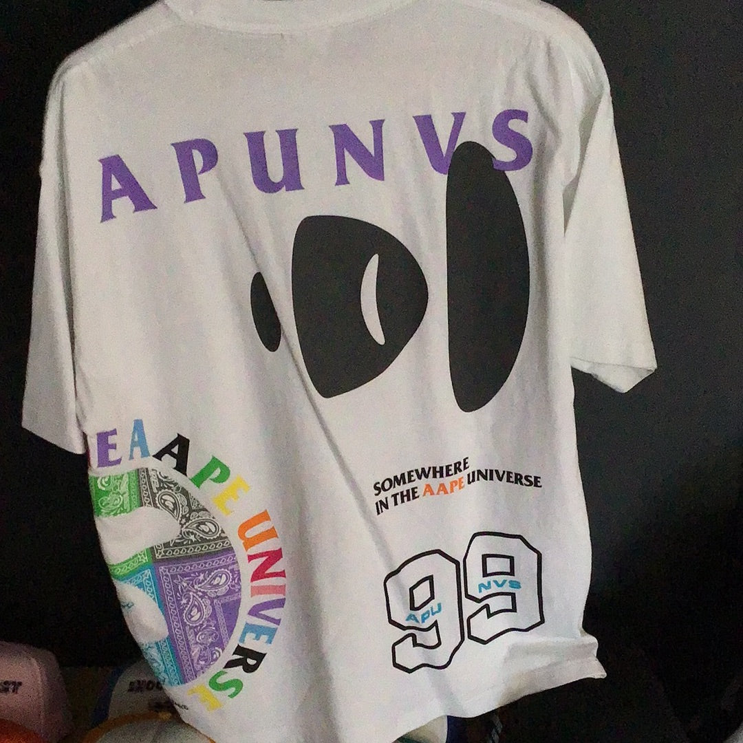 VNDS Aape Tee colorful white