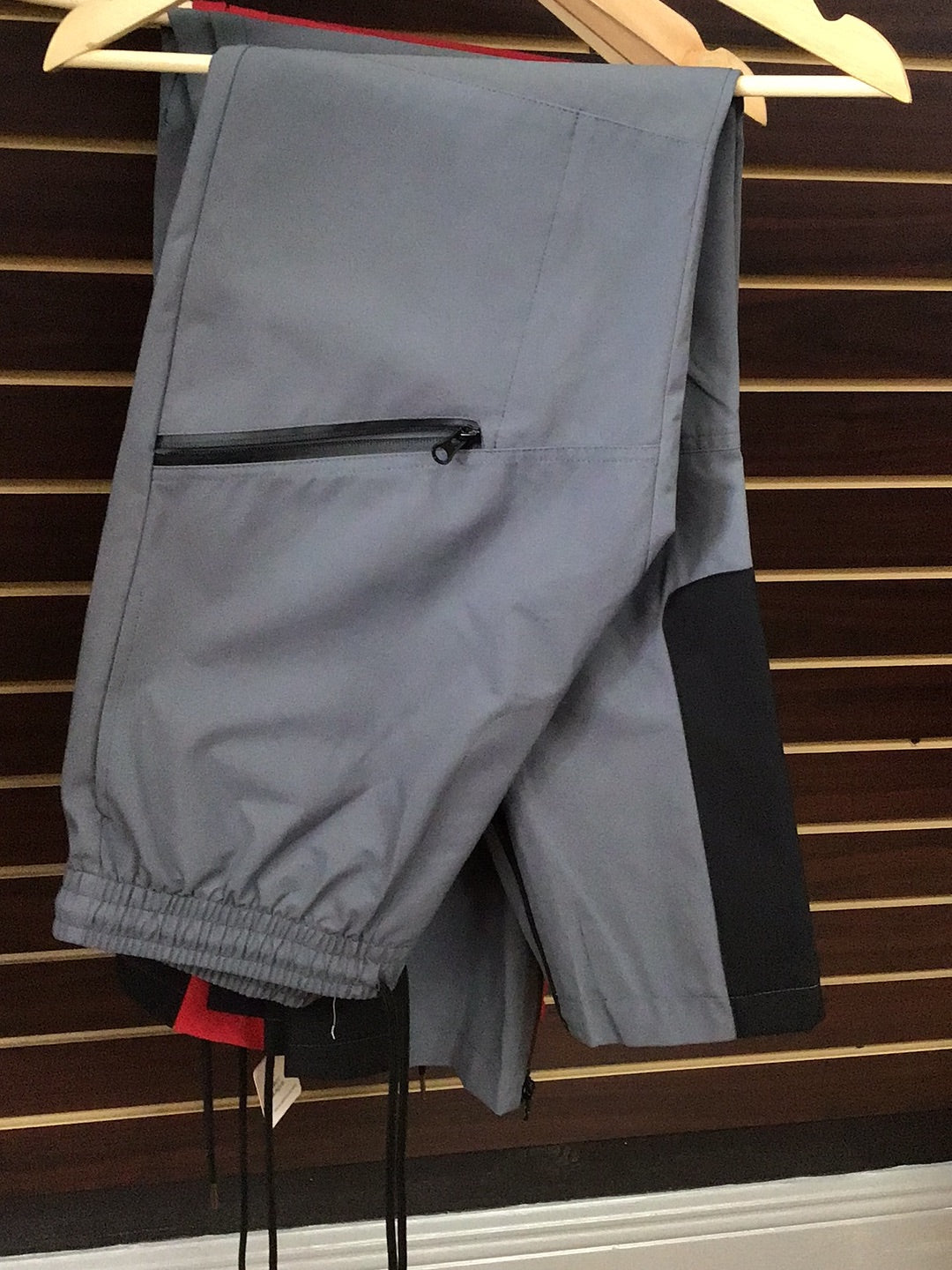 Polyester Flare Joggers (bottom two tone)grey/black
