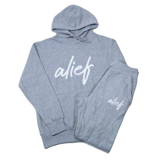 Alief cursive Jumpsuit - Gray