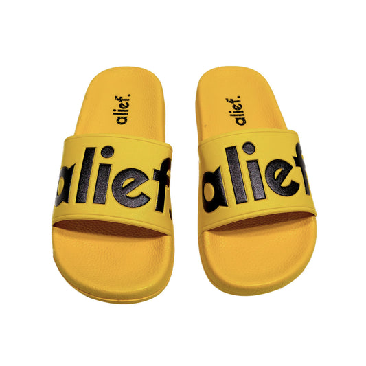 Bold Alief Slides - Yellow/Black