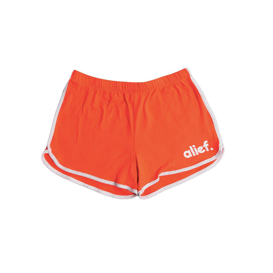 Alief Bold Logo Booty Shorts - Orange