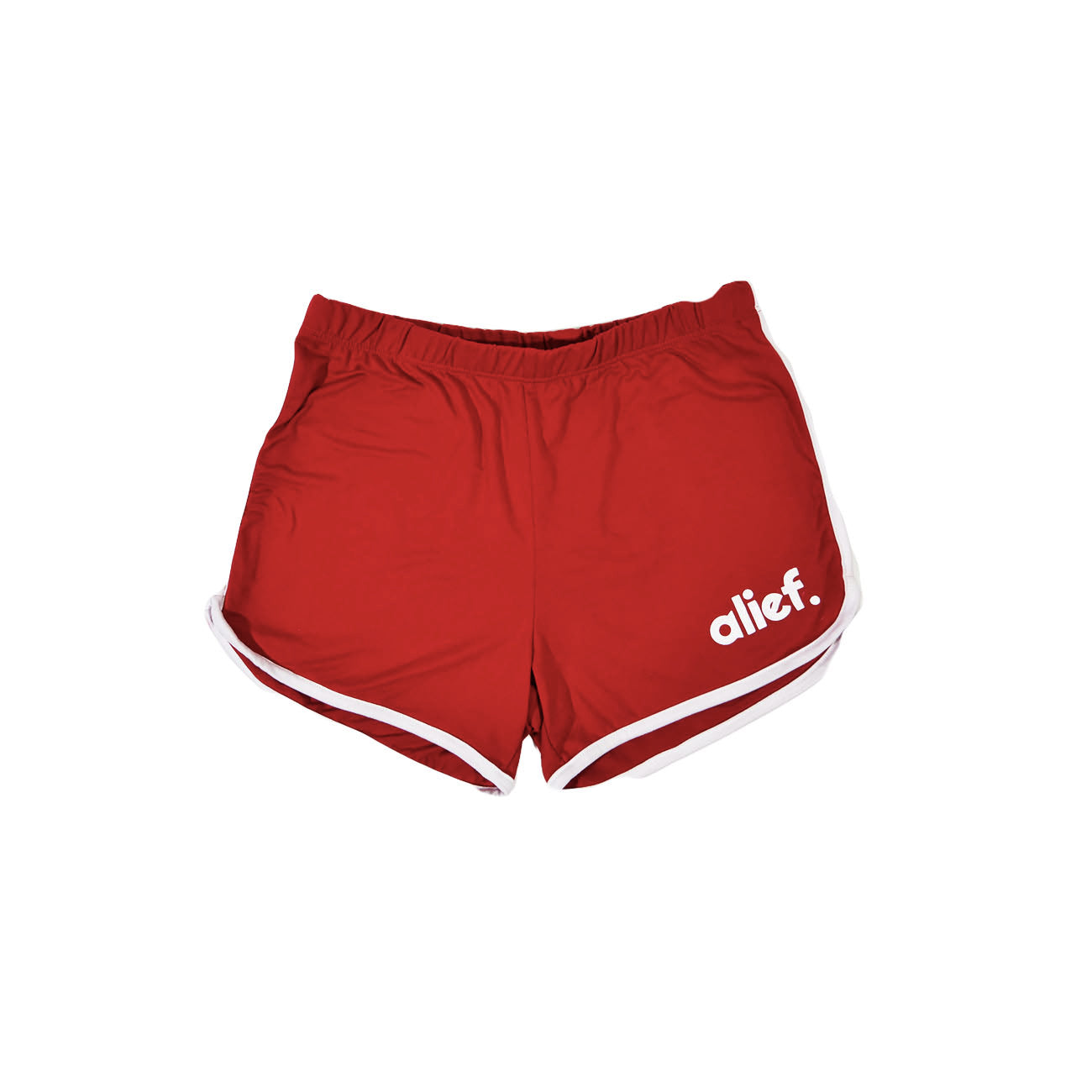 Alief Bold Logo Booty Shorts - Red