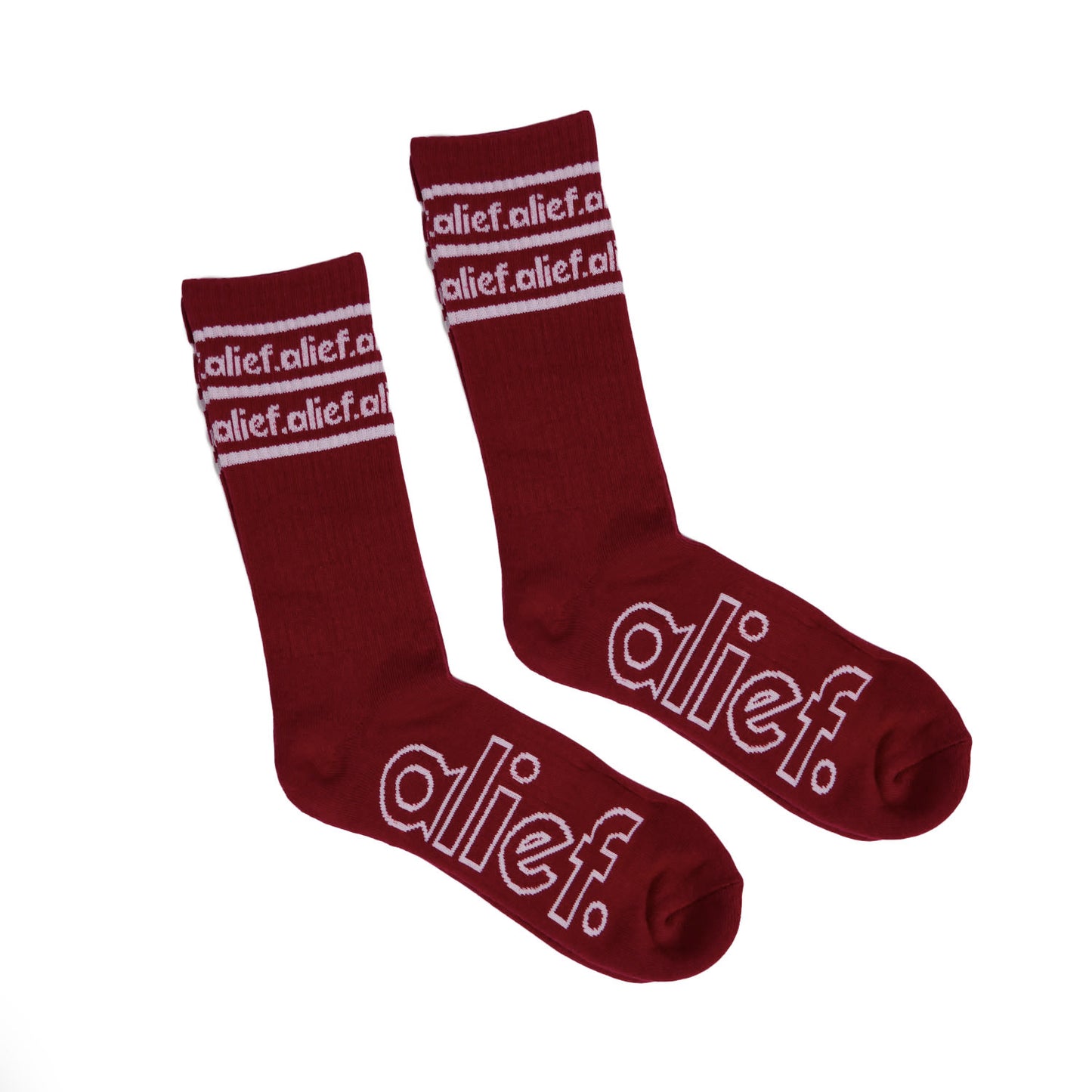 Alief Socks - Maroon