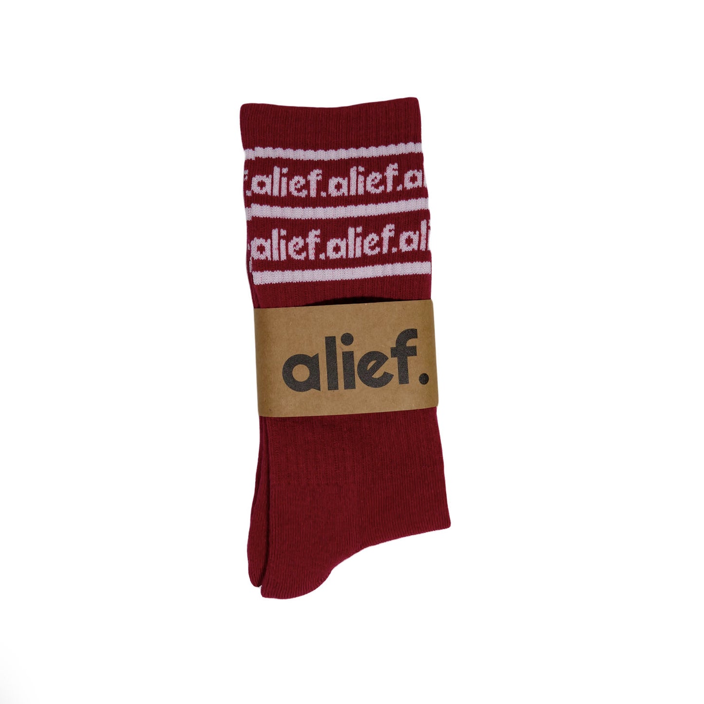 Alief Socks - Maroon