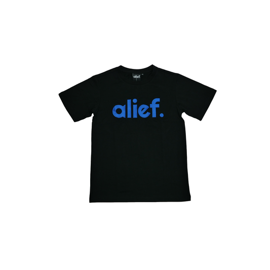 Alief Logo Embroidered Tee - Black/Blue