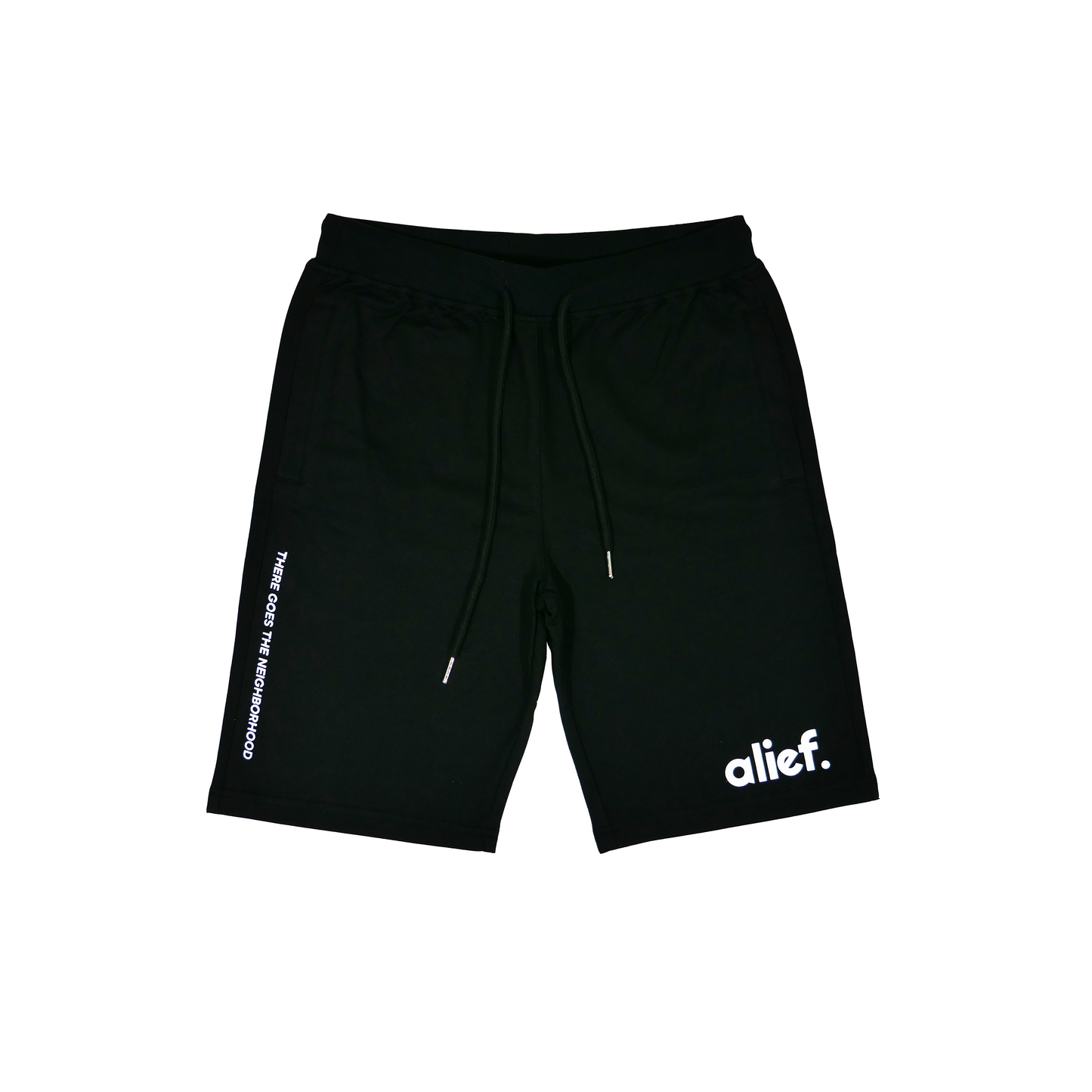 There Goes The Neighborhood Shorts - Black/White – ALIEF STORE