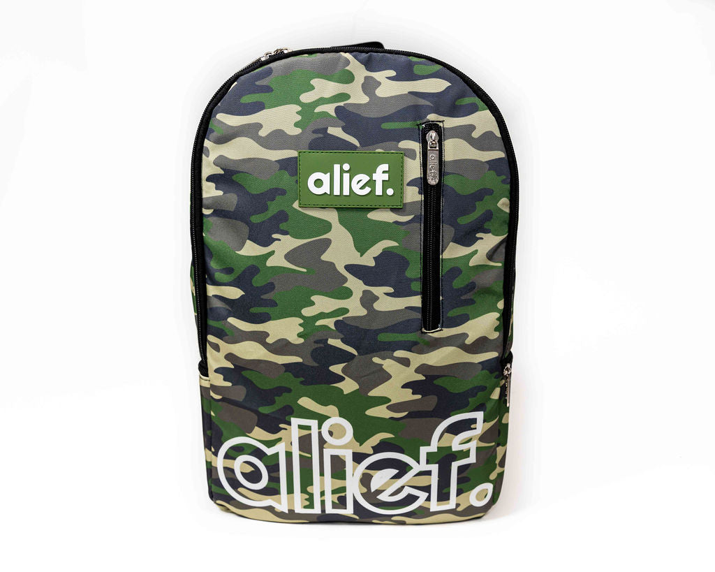 Alief Camouflage Backpack - GREEN