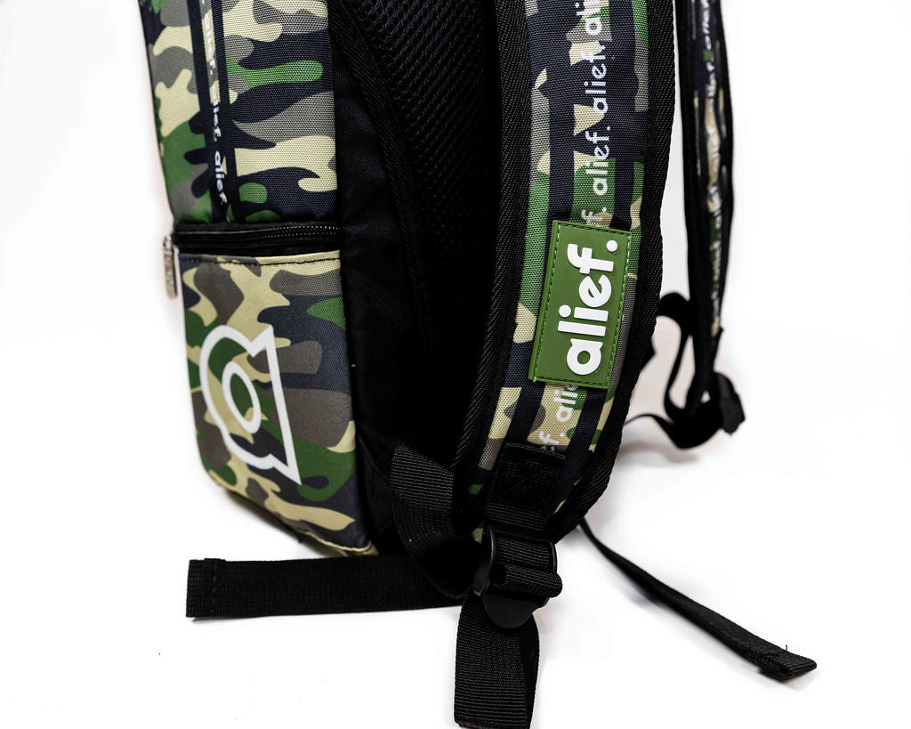 Alief Camouflage Backpack - GREEN