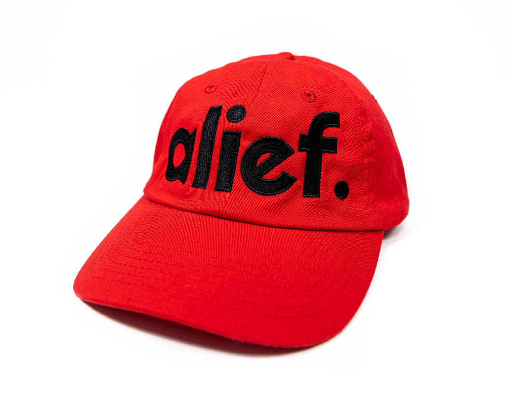 Bold Alief Dad Hat - Red/Black