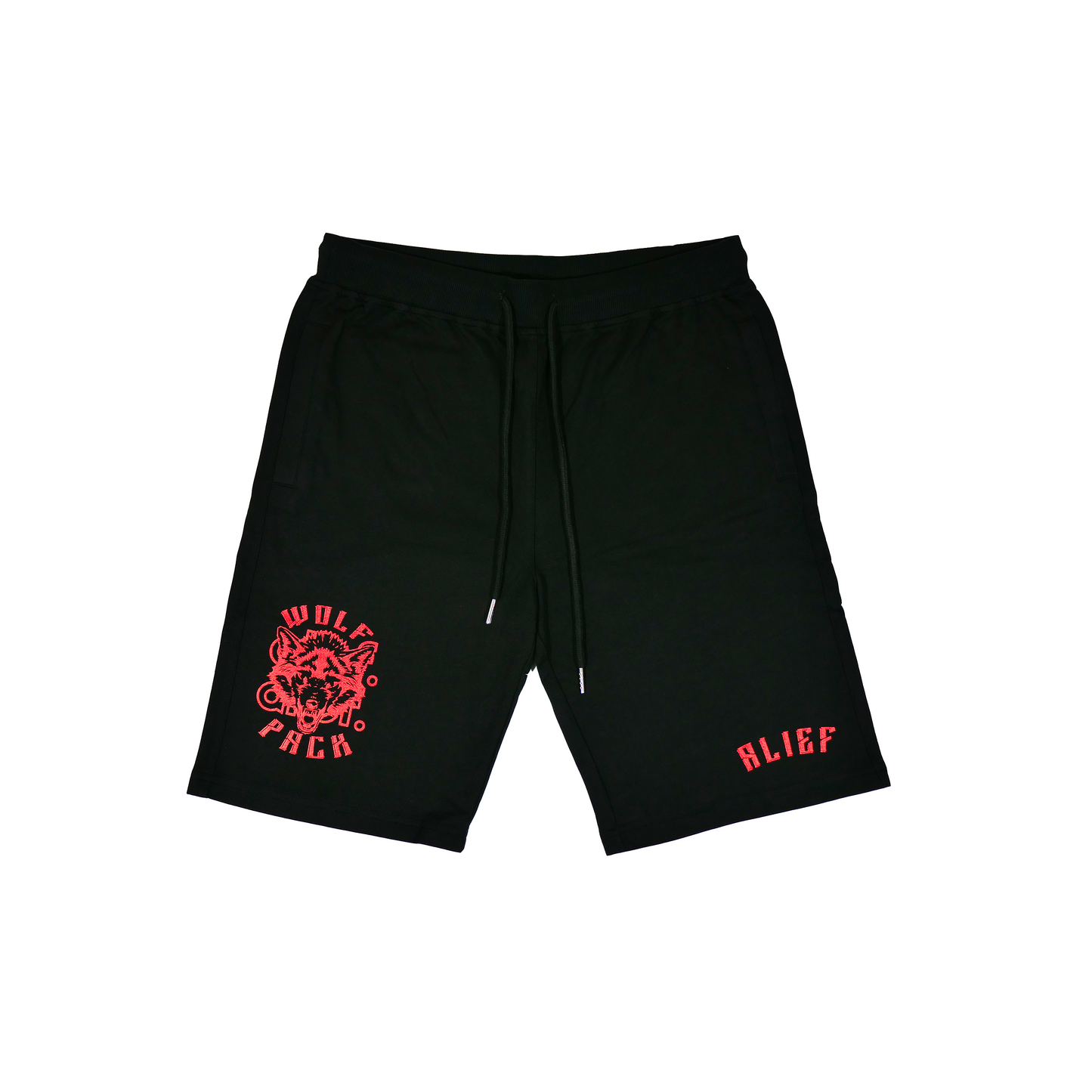 Wolf Pack Shorts - Black/Red
