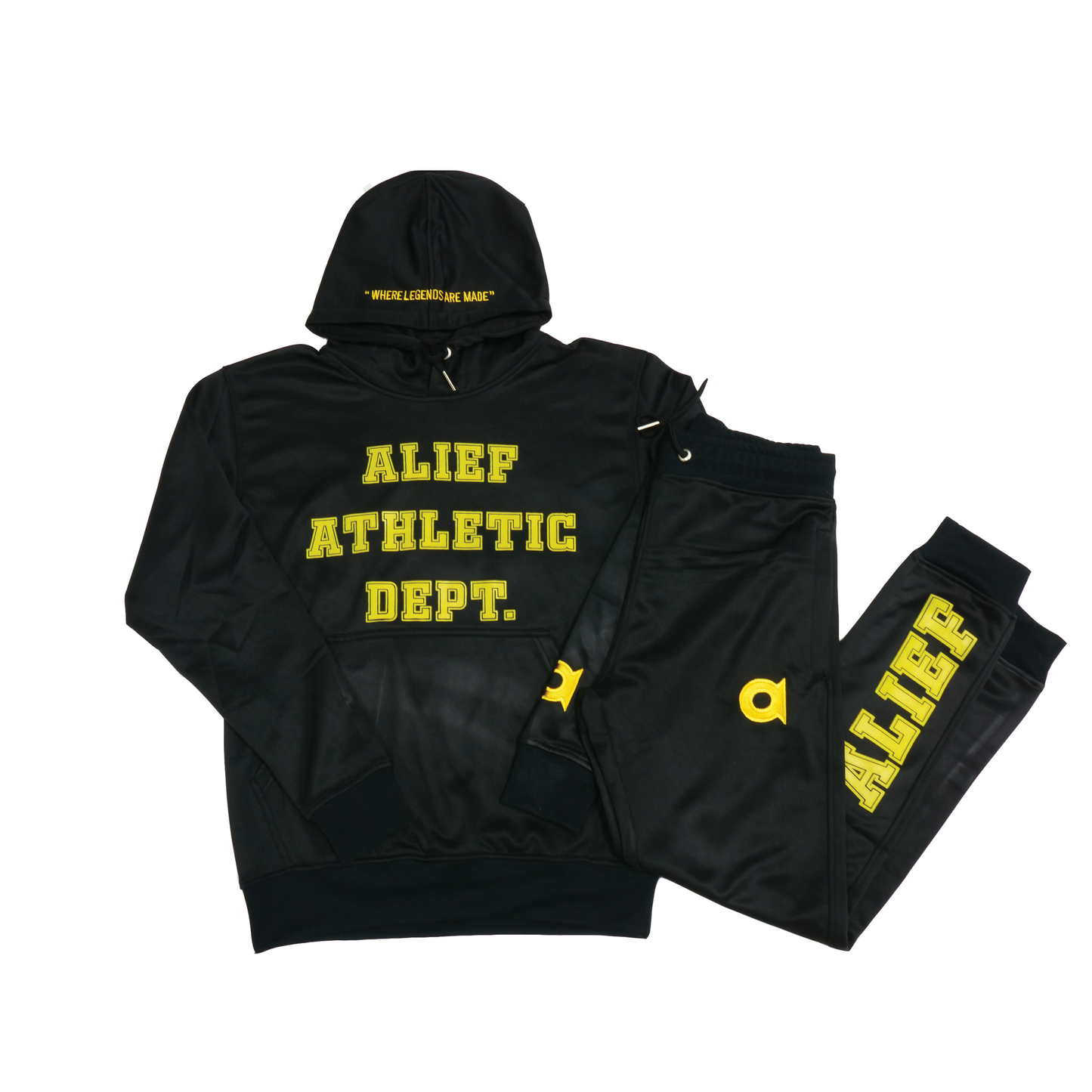 Alief Athletic Jumpsuit - Black/Gold
