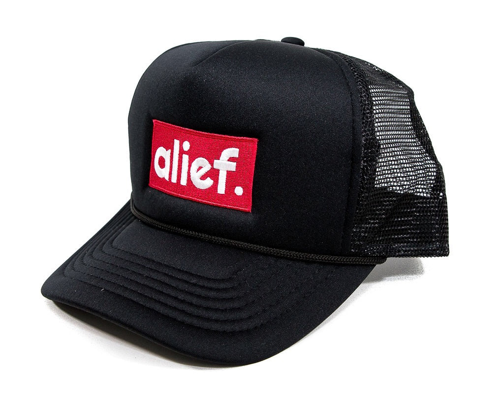 Alief Box Logo Trucker Hat - Black