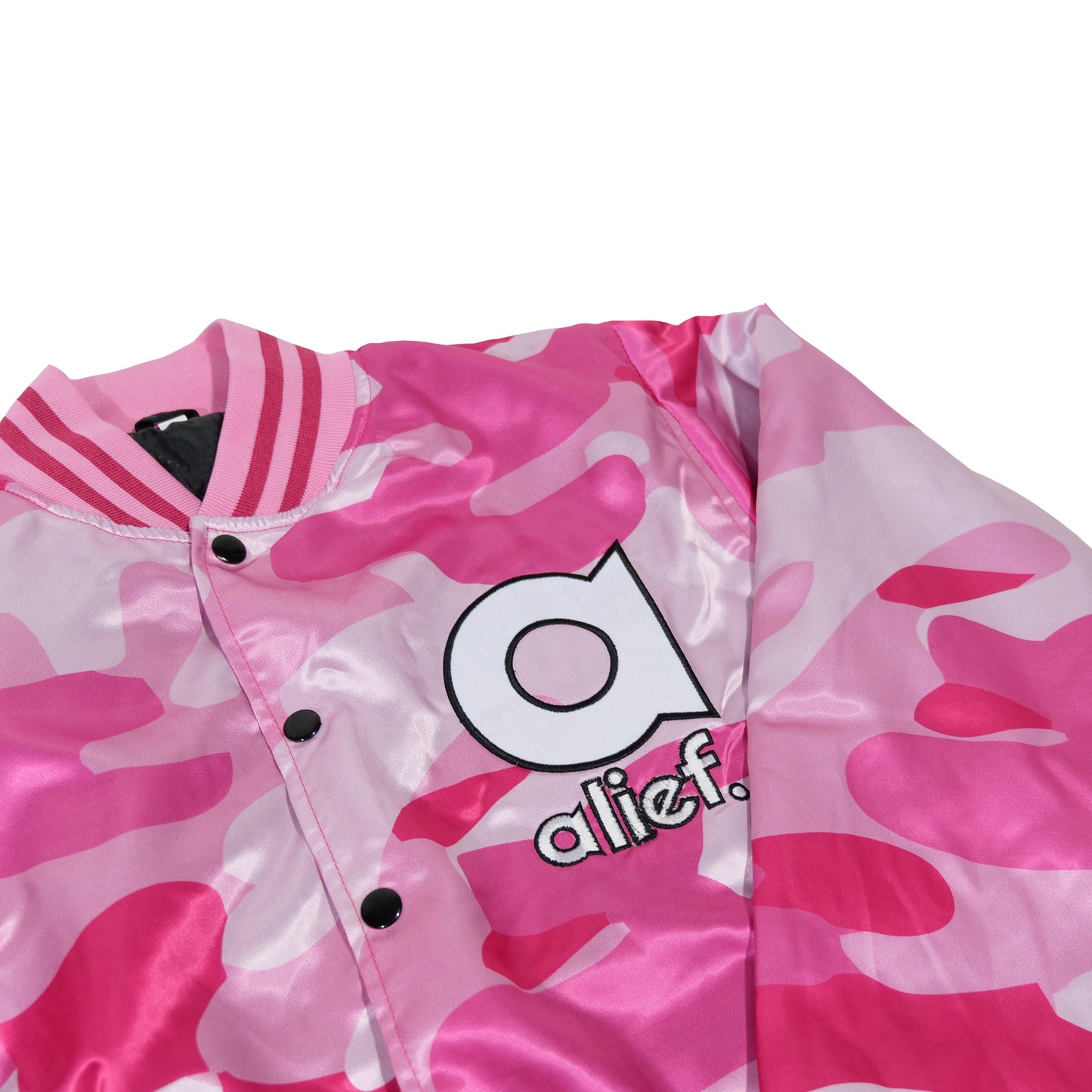 Alief Varsity Jacket -  Pink Camo