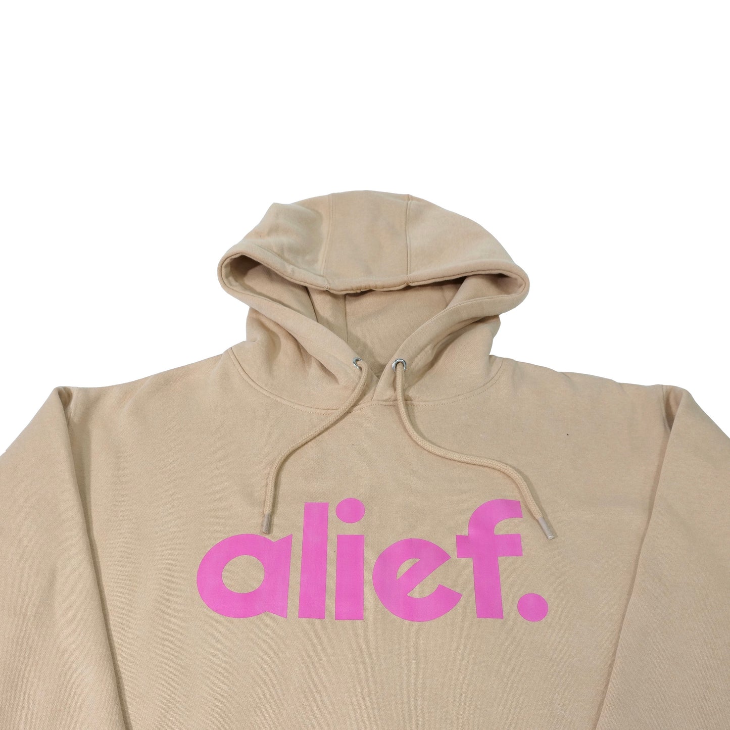 Bold Alief Tan and Pink Hoodie